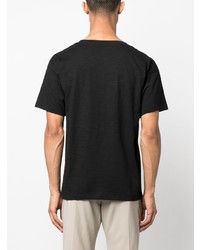 T-shirt girocollo ricamata nera di Bally