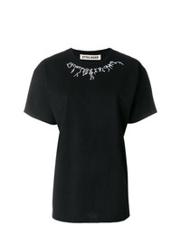 T-shirt girocollo ricamata nera di Ottolinger