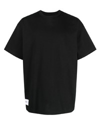 T-shirt girocollo ricamata nera di WTAPS