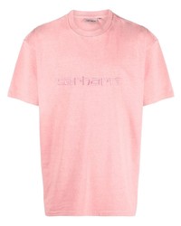 T-shirt girocollo ricamata rosa di Carhartt WIP