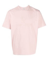 T-shirt girocollo ricamata rosa di Each X Other