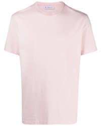 T-shirt girocollo ricamata rosa di Manuel Ritz