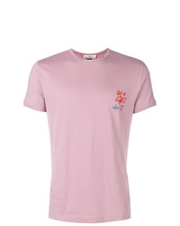 T-shirt girocollo ricamata rosa di Vivienne Westwood