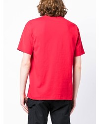T-shirt girocollo ricamata rossa di Chocoolate