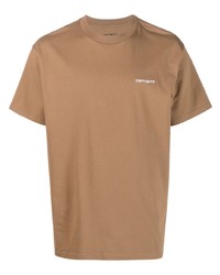 T-shirt girocollo ricamata terracotta di Carhartt WIP