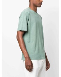 T-shirt girocollo ricamata verde menta di Paul Smith