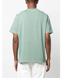 T-shirt girocollo ricamata verde menta di Paul Smith
