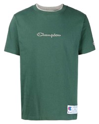 T-shirt girocollo ricamata verde scuro di Carhartt WIP