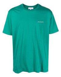 T-shirt girocollo ricamata verde di Maison Labiche