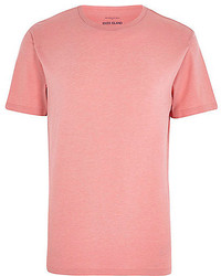 T-shirt girocollo rosa