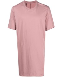 T-shirt girocollo rosa di 11 By Boris Bidjan Saberi
