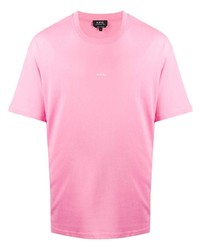 T-shirt girocollo rosa di A.P.C.