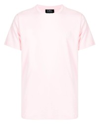 T-shirt girocollo rosa di A.P.C.