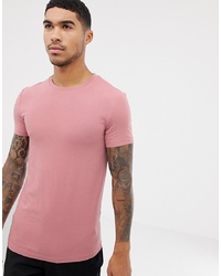 T-shirt girocollo rosa di ASOS DESIGN