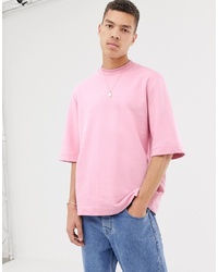 T-shirt girocollo rosa di ASOS WHITE