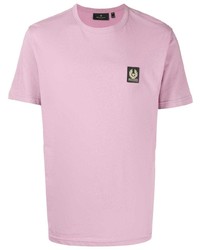 T-shirt girocollo rosa di Belstaff