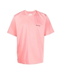 T-shirt girocollo rosa di Buscemi