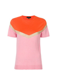 T-shirt girocollo rosa di Cashmere In Love
