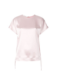 T-shirt girocollo rosa di Cédric Charlier