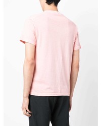 T-shirt girocollo rosa di Stone Island