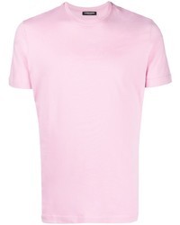 T-shirt girocollo rosa di costume national contemporary