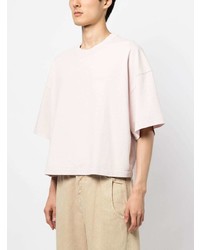 T-shirt girocollo rosa di Jacquemus
