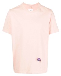 T-shirt girocollo rosa di Doublet
