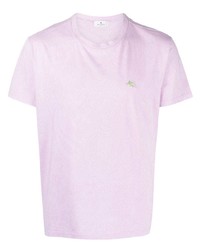 T-shirt girocollo rosa di Etro