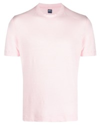 T-shirt girocollo rosa di Fedeli