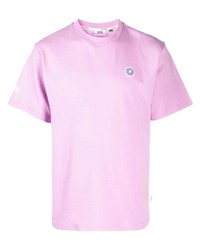 T-shirt girocollo rosa di Gcds