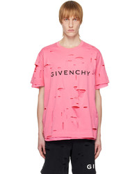 T-shirt girocollo rosa di Givenchy