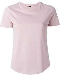 T-shirt girocollo rosa di Jil Sander Navy