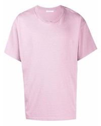 T-shirt girocollo rosa di John Elliott