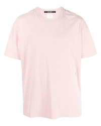 T-shirt girocollo rosa di Ksubi