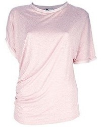 T-shirt girocollo rosa di Lanvin