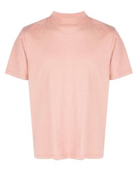 T-shirt girocollo rosa di Les Tien