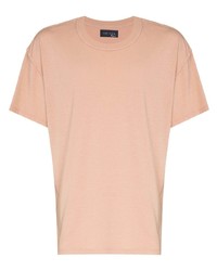 T-shirt girocollo rosa di Les Tien