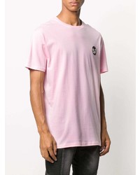 T-shirt girocollo rosa di Philipp Plein