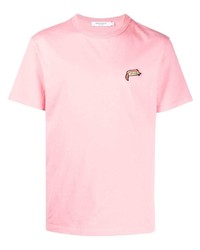 T-shirt girocollo rosa di MAISON KITSUNÉ