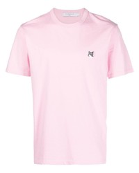 T-shirt girocollo rosa di MAISON KITSUNÉ