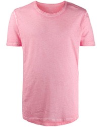 T-shirt girocollo rosa di Majestic Filatures