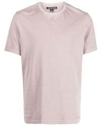 T-shirt girocollo rosa di Michael Kors Collection