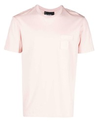 T-shirt girocollo rosa di Neil Barrett
