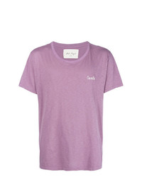 T-shirt girocollo rosa di Nick Fouquet
