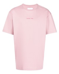 T-shirt girocollo rosa di Off Duty