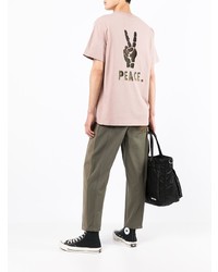 T-shirt girocollo rosa di Izzue