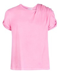 T-shirt girocollo rosa di Per Götesson