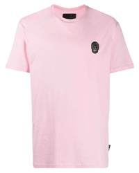 T-shirt girocollo rosa di Philipp Plein
