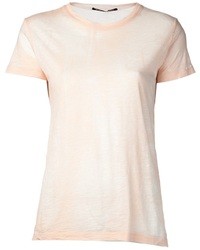 T-shirt girocollo rosa di Proenza Schouler