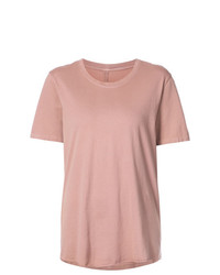 T-shirt girocollo rosa di Raquel Allegra